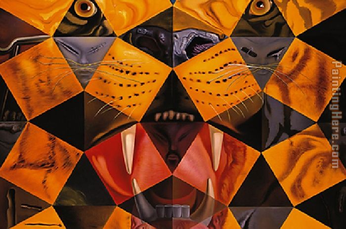 Tiger painting - Salvador Dali Tiger art painting